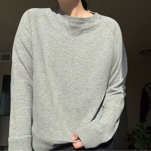 Jack Spade Light Gray Crew Neck Sweater Oversized Minimalist Cozy Loungewear